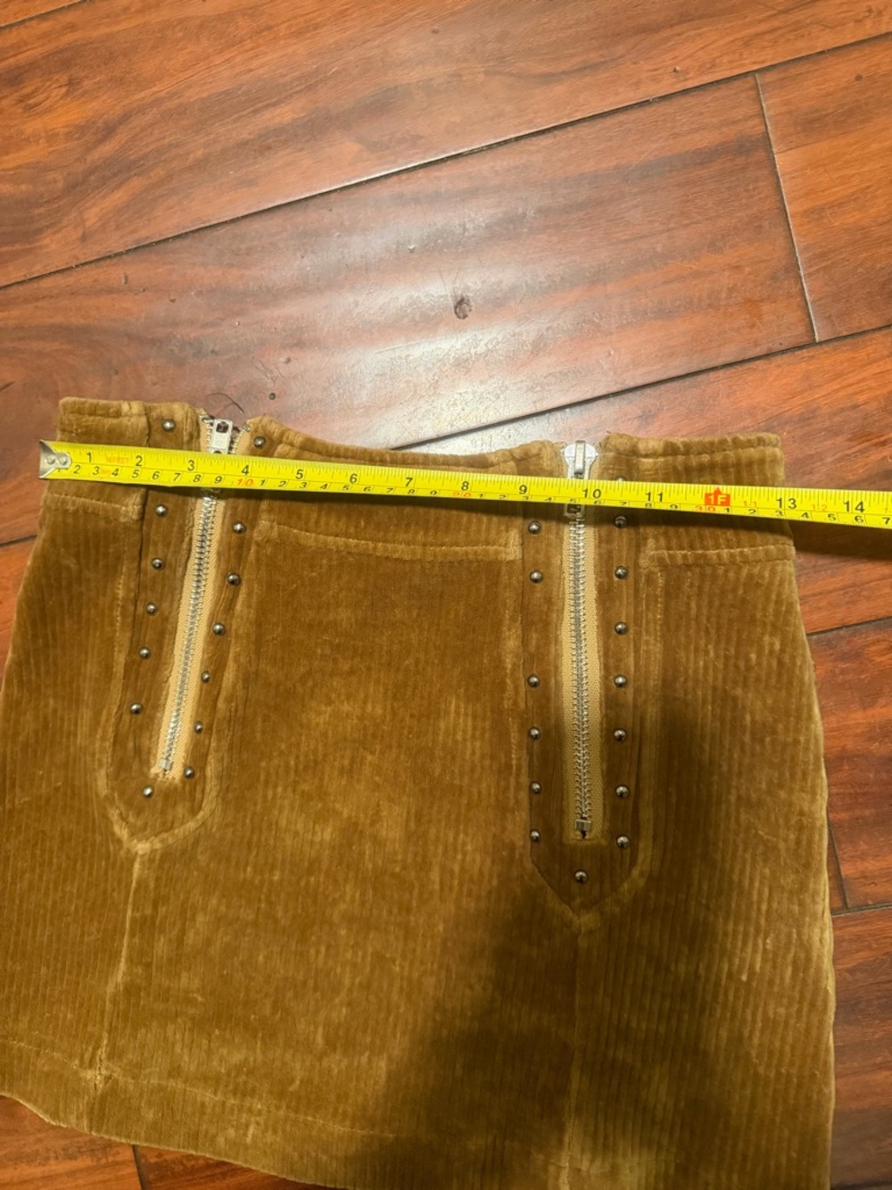 POL Corduroy Mini Skirt in Camel Brown - Picture 5 of 8
